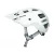 ABUS kerékpáros sport sisak MoDrop, In-Mold, alpine white, S (51-55 cm) sisakok