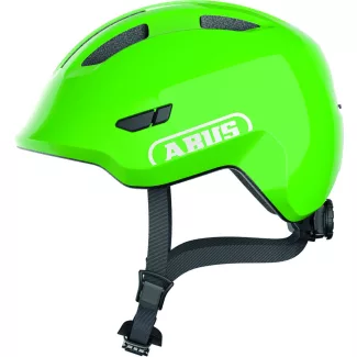  ABUS kerékpáros gyerek sisak Smiley 3.0, In-Mold, shiny green, M (50-55 cm) sisakok