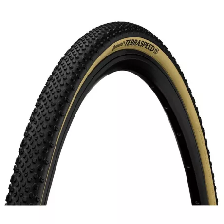 Continental Terra Speed ProTection 28x1,5 (40-622) gravel külső gumi - hajtogatható, tubeless ready, hookless, fekete/krém