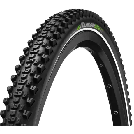 Continental MTB kerékpáros külső gumi 62-406 eRuban Plus 20x2,4 fekete/fekete drótos reflektoros Skin SL külső gumik