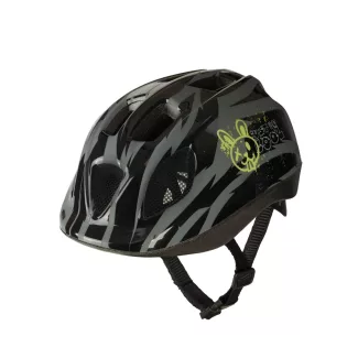   Polisport kerékpáros gyerek sisak Cool Rabbit fekete/szürke/mintás, S (52-56 cm) sisakok