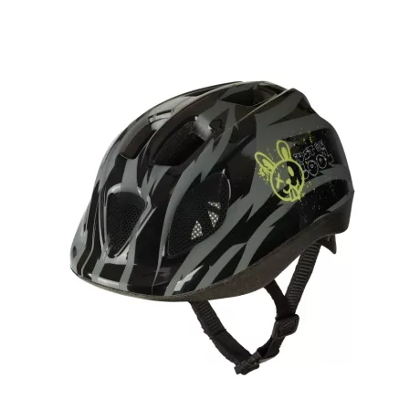 Polisport kerékpáros gyerek sisak Cool Rabbit fekete/szürke/mintás, S (52-56 cm) sisakok