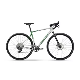  GHOST Asket CF Full Party Silver Stone/Madow Green Glossy Gravel kerékpár