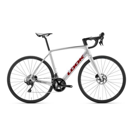 LOOK 765 Optimum 2 Disc országúti kerékpár - Metallic Silver True Blood Satin 105 Mix 12 Shimano Wh-RS171