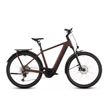 Cube Kathmandu Hybrid Pro 800 sunglow'n'chrome túratrekking e-bike