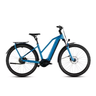   Cube Kathmandu Hybrid Comfort Pro 800 azure'n'black női túratrekking e-bike