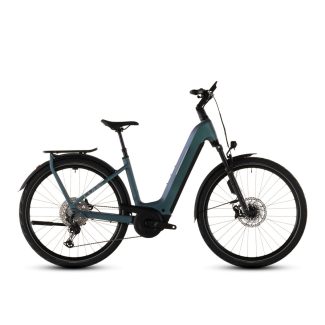   Cube Kathmandu Hybrid EXC 800 smaragdgrey'n'prism Easy Entry túratrekking e-bike