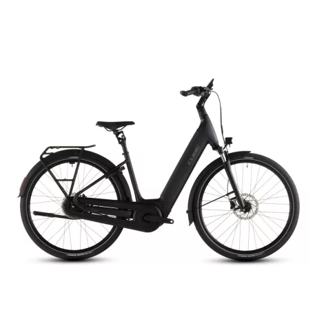 Cube Supreme Hybrid Comfort Pro 600 grey'n'chrome Easy Entry city e-bike