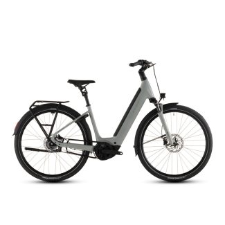   Cube Supreme Hybrid Deluxe ONE 600 ashgreen'n'chrome Easy Entry city e-bike