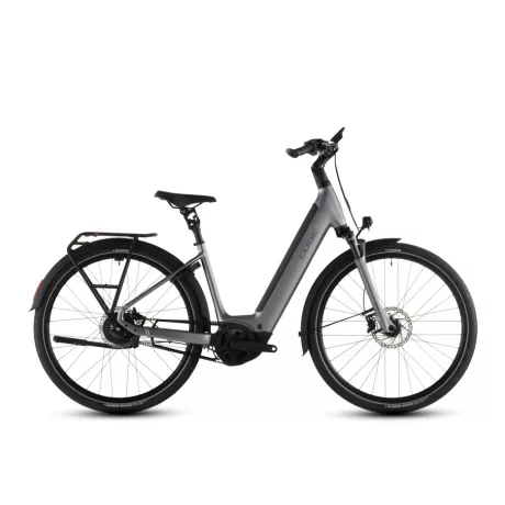 Cube Supreme Hybrid Deluxe Pro 600 quicksilver'n'grey Easy Entry city e-bike
