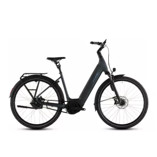   Cube Supreme Hybrid Deluxe SLT 600 metalblue'n'reflex Easy Entry city e-bike