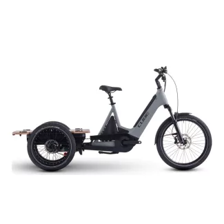   Cube Trike Flatbed Hybrid 750 swampgrey'n'reflex city e-bike