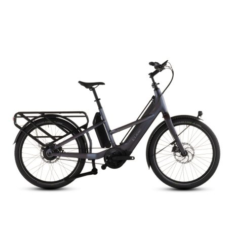 Cube Longtail Hybrid Comfort 800 haze'n'reflex cargo e-bike