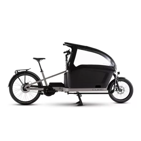 Cube Cargo Hybrid Comfort Pro Family 800 oatgrey'n'reflex cargo e-bike