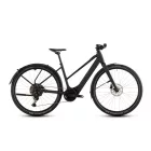 Cube Editor Hybrid Pro 400X FE coal'n'prism női city e-bike