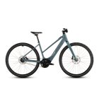 Cube Editor Hybrid SLT 400X smaragdgrey'n'prism női city e-bike