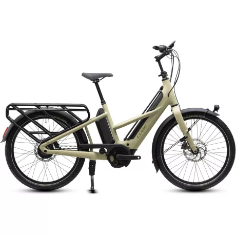 Cube Longtail Hybrid Deluxe 800 Cargo e-bike sandgrit'n'black