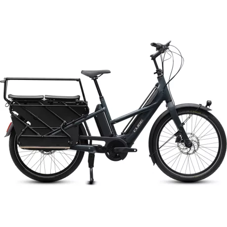 Cube Longtail Hybrid Deluxe Family 800 Cargo e-bike shadowgrey'n'grey