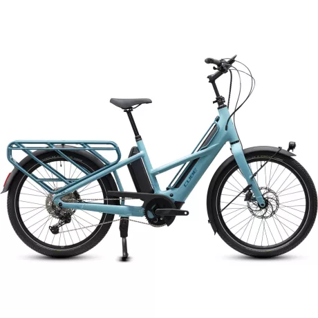 Cube Longtail Hybrid 800 Cargo e-bike arubablue'n'blue