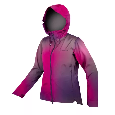 Endura Women's Mt500 Waterproof Jacket Női kerékpáros esőkabát - Purple/Dark Purple