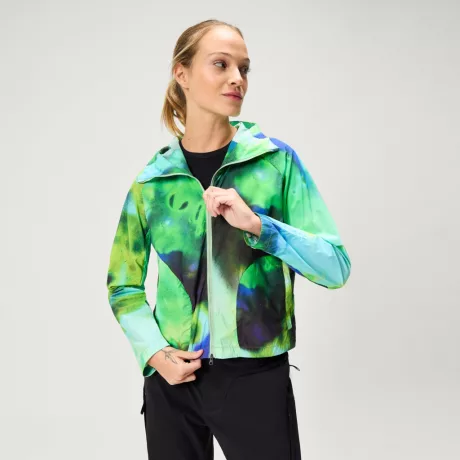 Endura Women's Sultrac Breathable Lightweight Jacket Női kerékpáros szélkabát - Green/Turquoise