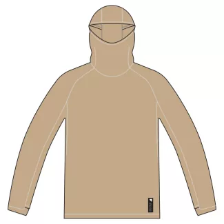   Endura Alltrack Roam Scuba Hoodie Bsa kerékpáros hosszú ujjú mez - Brown