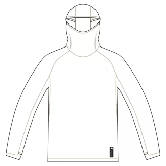   Endura Alltrack Roam Scuba Hoodie Wh kerékpáros hosszú ujjú mez - White