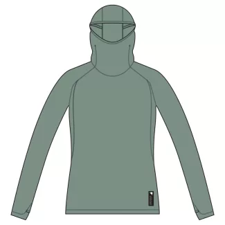   Endura Women's Alltrack Roam Scuba Hoodie Gsa Női kerékpáros kapucnis mez - Green