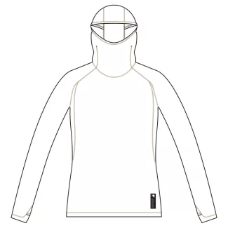   Endura Women's Alltrack Roam Scuba Hoodie Wh Női kerékpáros kapucnis mez - White