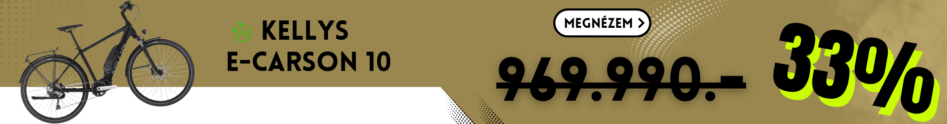 Kellys E-Carson 10 kerékpár akció