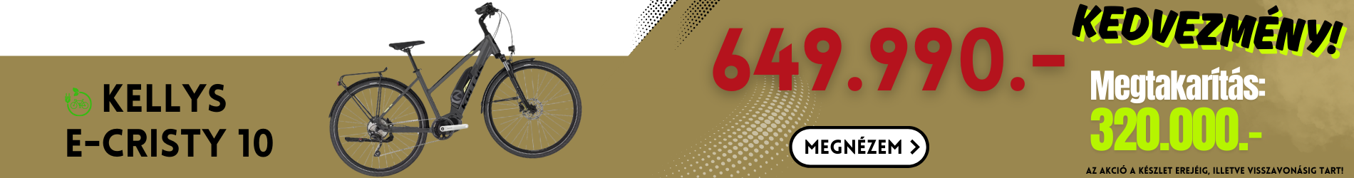 Kellys E-Cristy 10 kerékpár akció