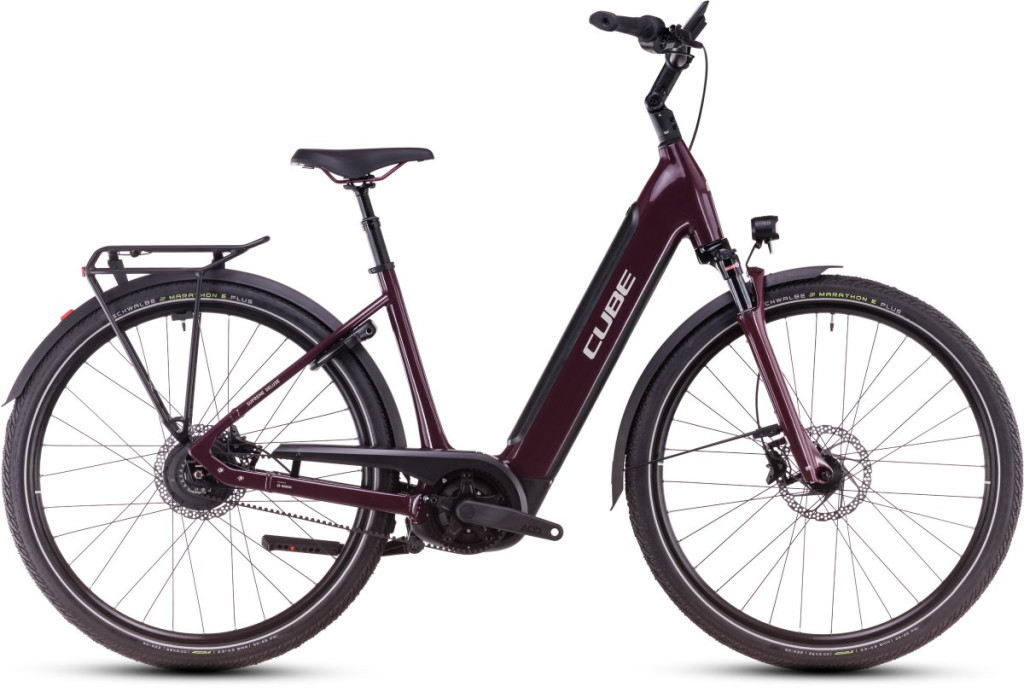 Cube Supreme Hybrid Deluxe Pro 625 28" city e-bike - amarone'n'grey