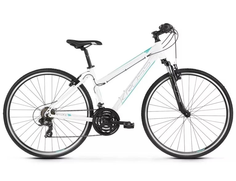 Kross Evado 1.0 női fehér-türkiz cross trekking kerékpár