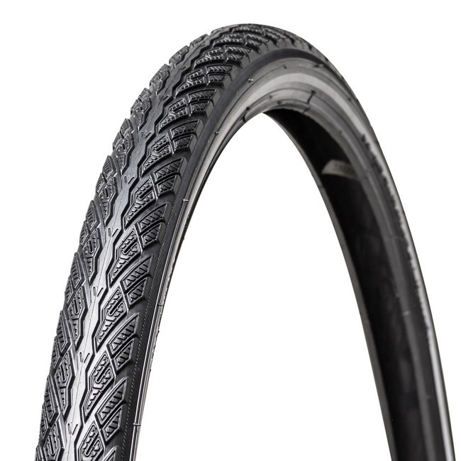 Vee Rubber kerékpáros külső gumi 42-622 28x1,60 VRB447 Comfort Plus, 3mm defektvédelemmel, reflektoros, fekete külső gumik