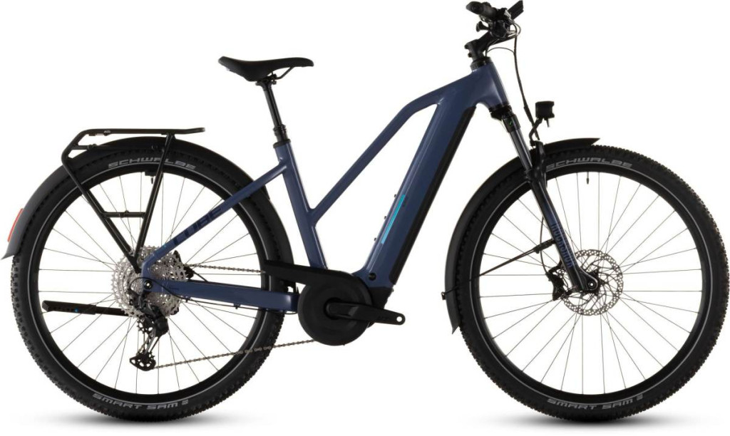 Cube Nuride Hybrid EXC 800 jeansblue'n'blue női Allroad e-bike