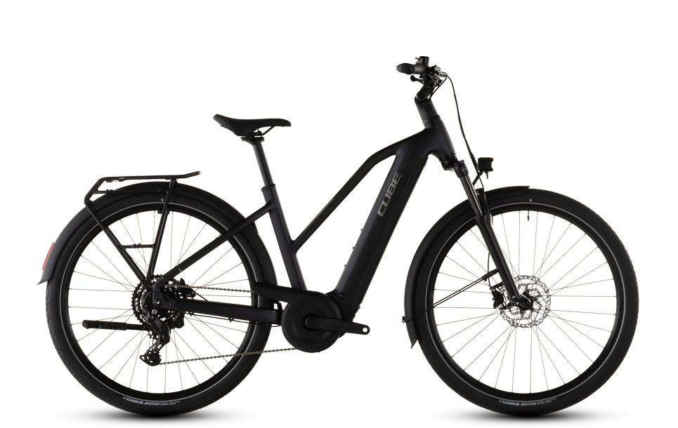 Cube Touring Hybrid ONE 600 coal'n'chrome női túratrekking e-bike