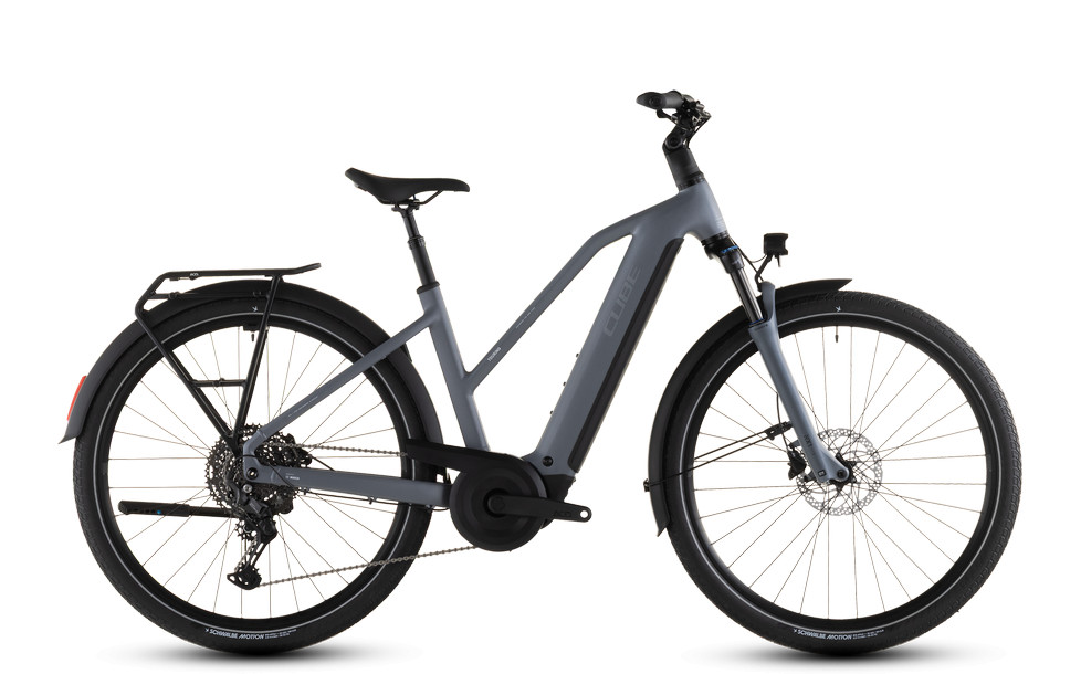 Cube Touring Hybrid Pro 800 pearlgrey'n'grey női túratrekking e-bike