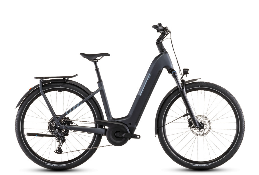 Cube Kathmandu Hybrid ONE 800 metallicgrey'n'grey Easy Entry túratrekking e-bike