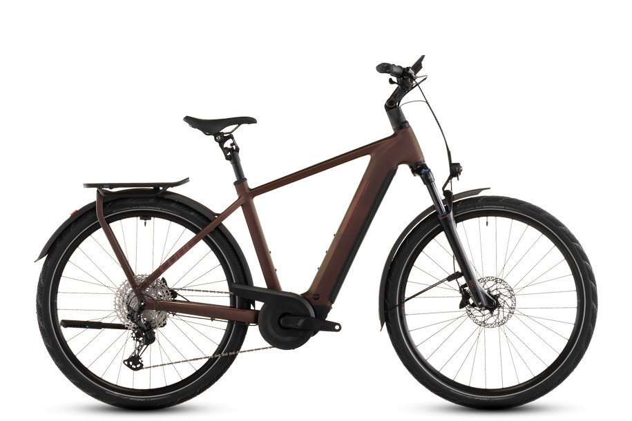 Cube Kathmandu Hybrid Pro 800 sunglow'n'chrome túratrekking e-bike