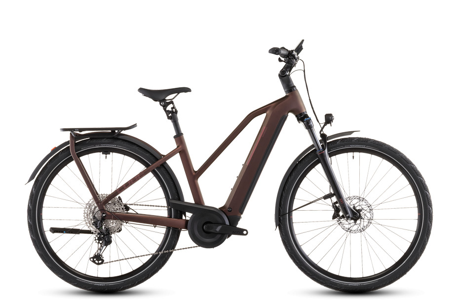 Cube Kathmandu Hybrid Pro 800 sunglow'n'chrome női túratrekking e-bike