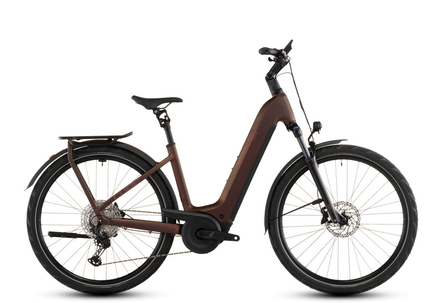 Cube Kathmandu Hybrid Pro 800 sunglow'n'chrome Easy Entry túratrekking e-bike
