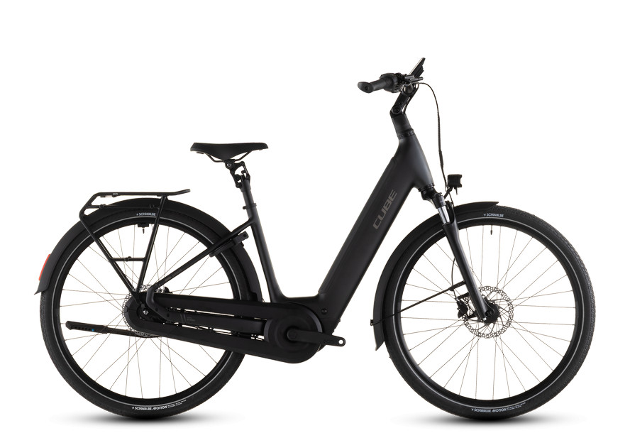 Cube Supreme Hybrid Comfort Pro 600 grey'n'chrome Easy Entry city e-bike