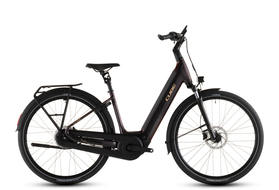 Cube Supreme Hybrid Comfort Pro 600 solareclipse'n'gold Easy Entry city e-bike