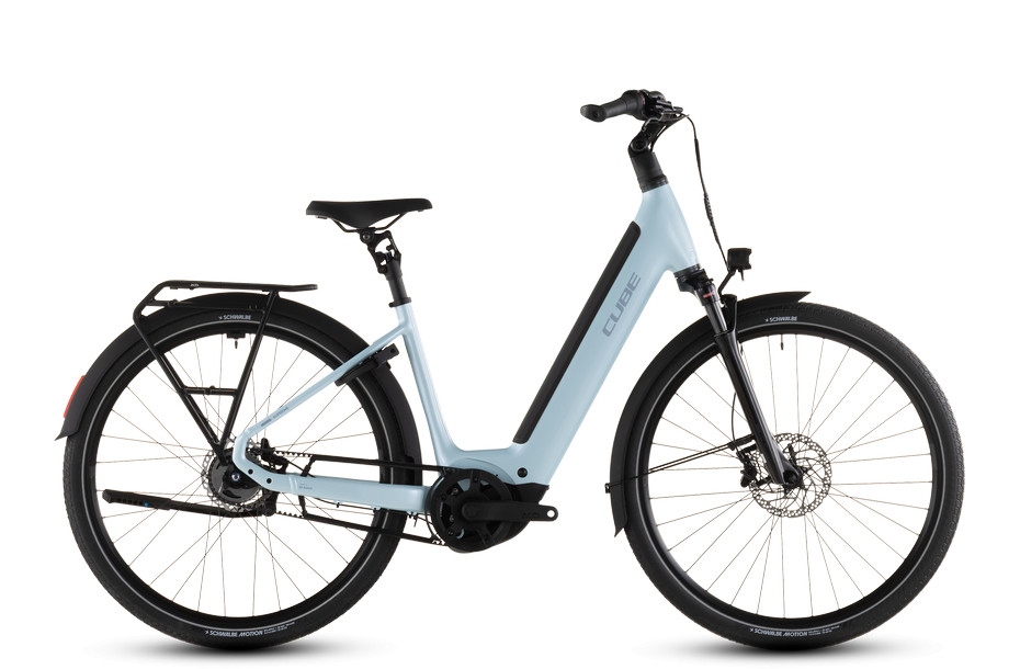 Cube Supreme RT Hybrid Deluxe EX 600 airygreen'n'prism Easy Entry city e-bike