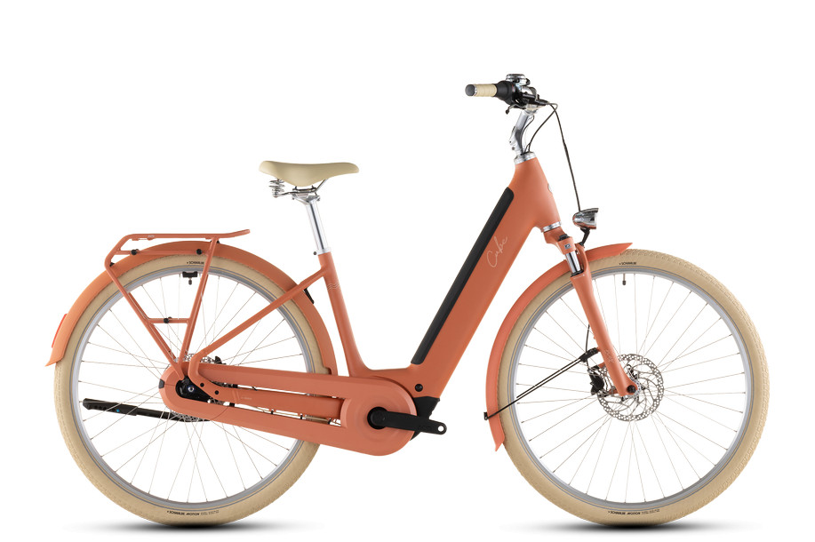 Cube Aruba Hybrid 600 papaya'n'creme Easy Entry city e-bike